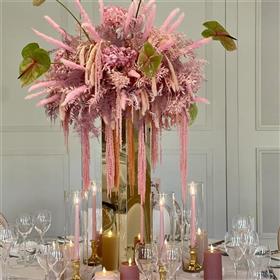 fwthumbPink and gold table centre, dried flowers, green anthuriums The Fairmont Windsor Park Lilys Flowers.jpg